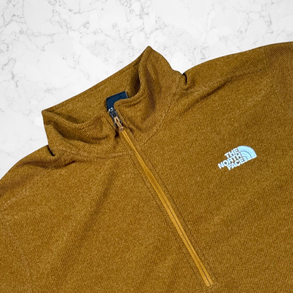 The North Face Mens Quarter Zip Fleece‎ Pullover Brown NF0A3YR1VC7 XL